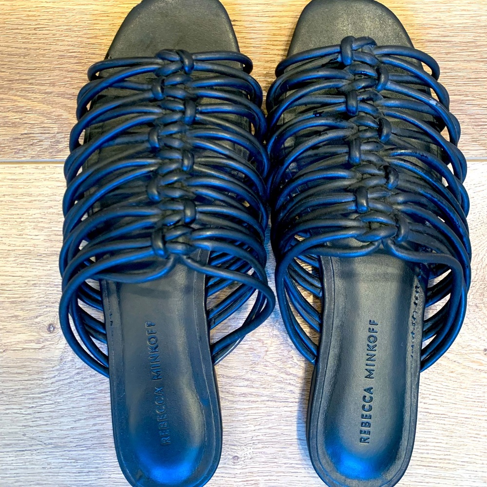 Black Rebecca Minkoff  leather Sandals